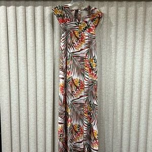 Forever 21 dress, floral with orange, yellow and green. Size medium